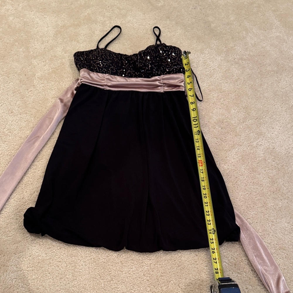 Amy Byer Black and Pink Formal Kids Dress